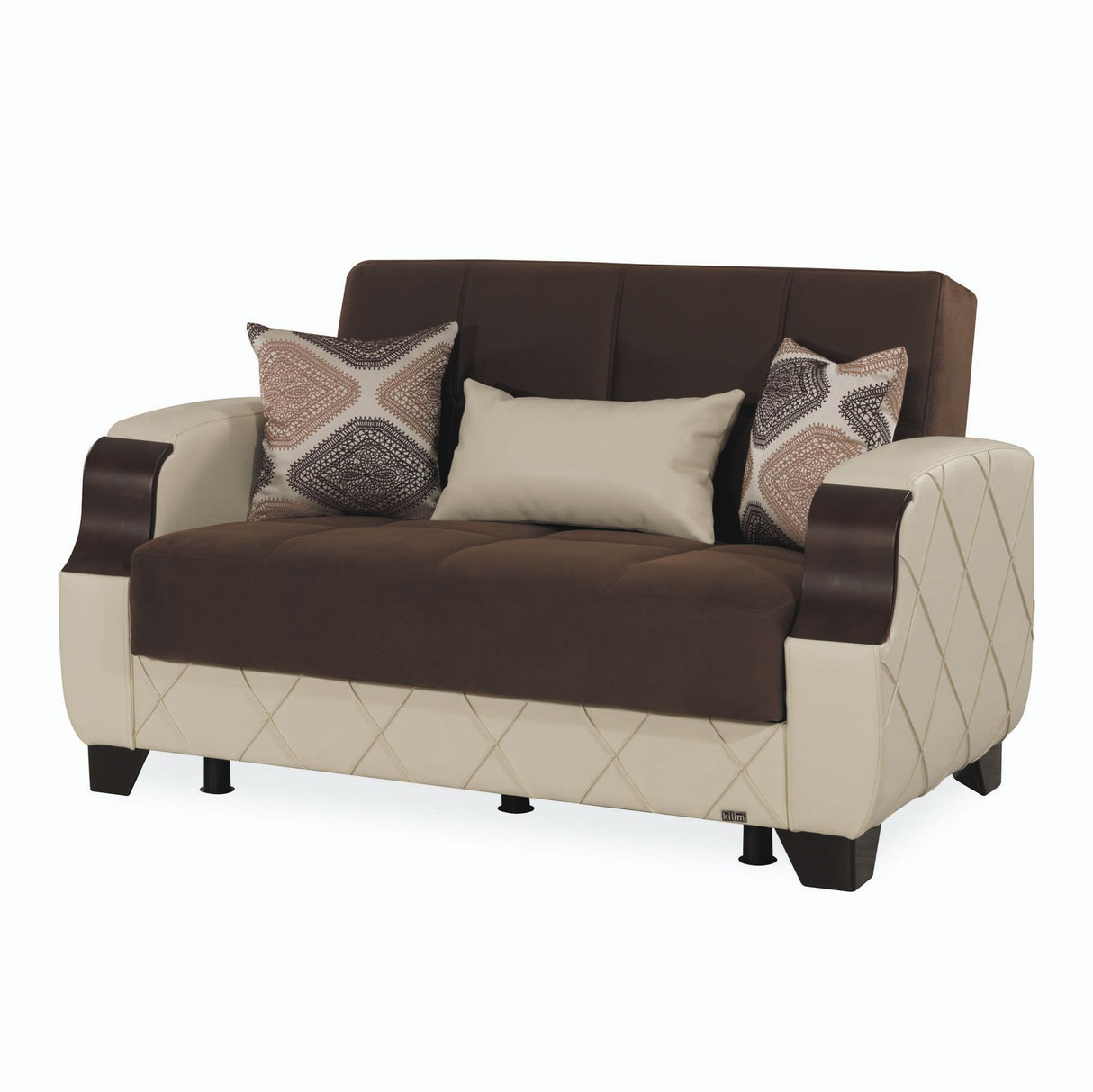 Ottomanson Molina - Upholstered Convertible Loveseat With Storage