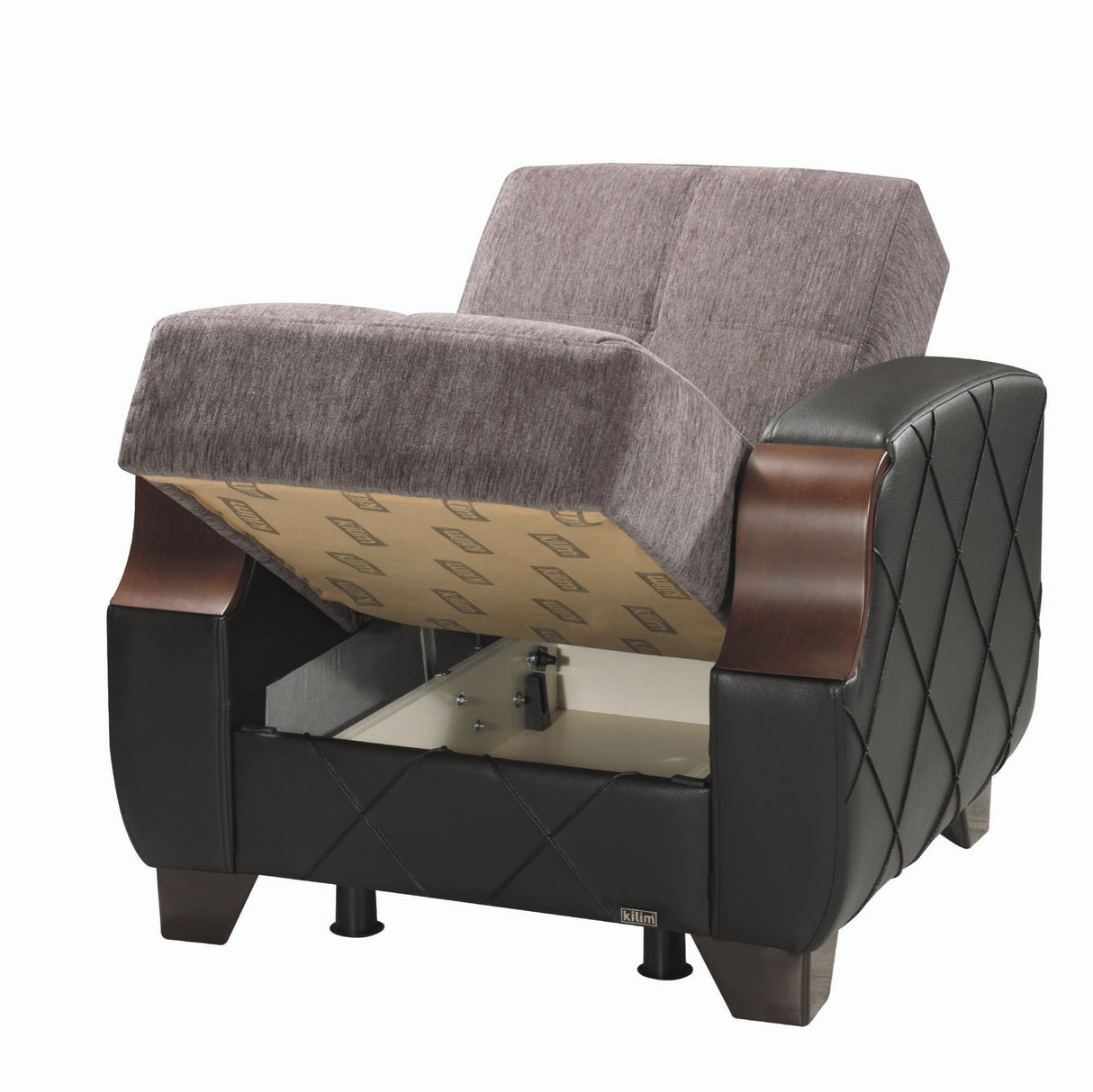 Ottomanson Molina - Upholstered Convertible Armchair With Storage
