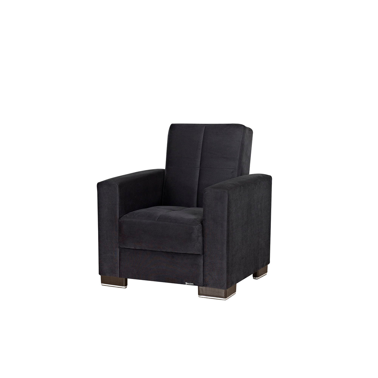 Ottomanson Armada - Upholstered Convertible Armchair With Storage - Microfiber