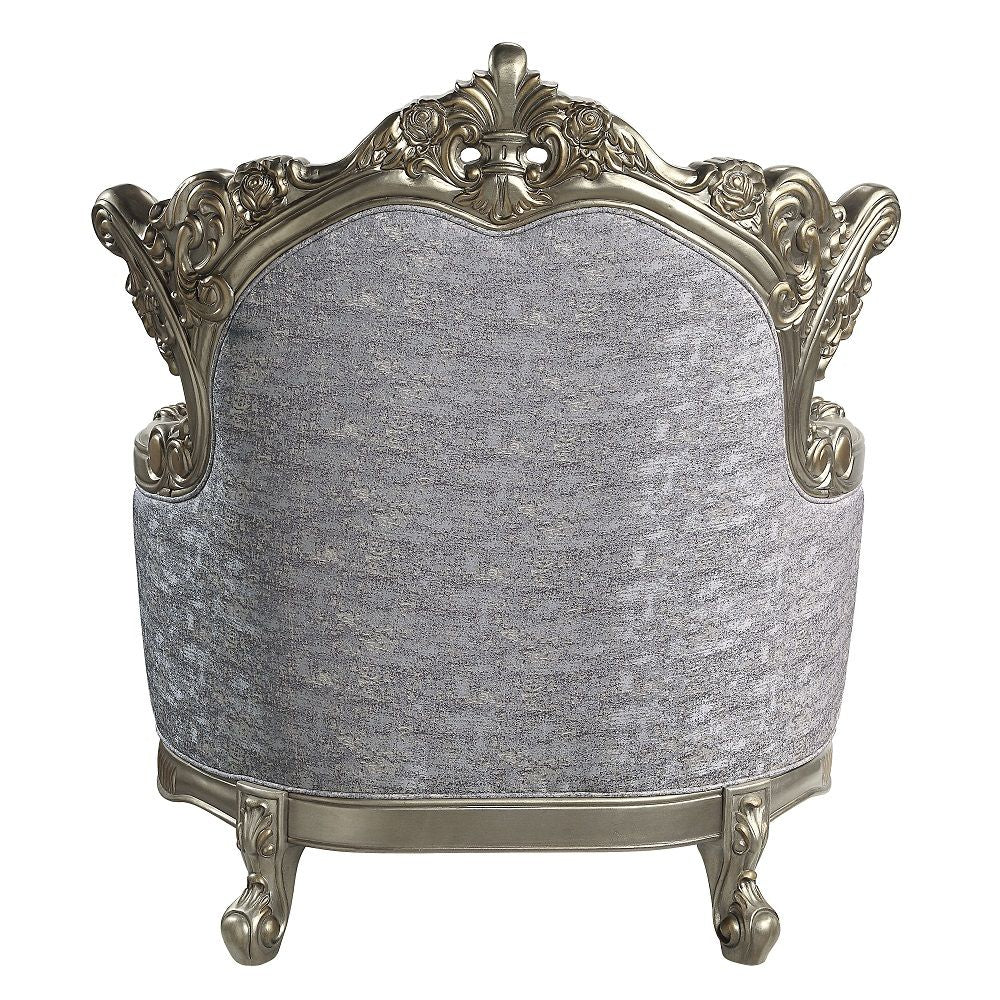 Miliani - Chair With Pillow - Fabric & Antique Bronze