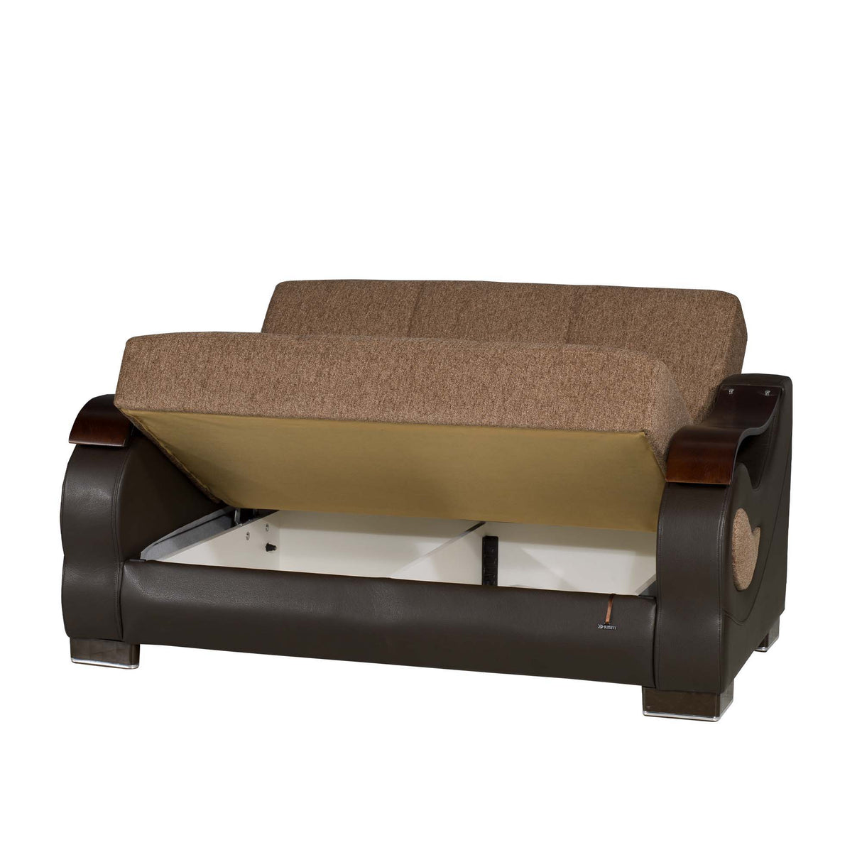 Ottomanson Metroplex - Upholstered Convertible Loveseat With Storage