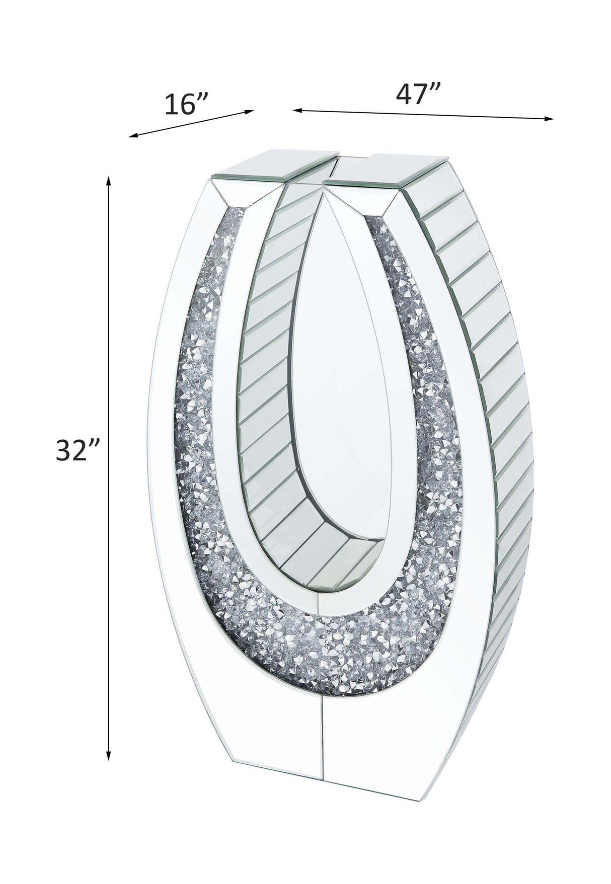 Noralie - Accent Decor - Mirrored & Faux Diamonds