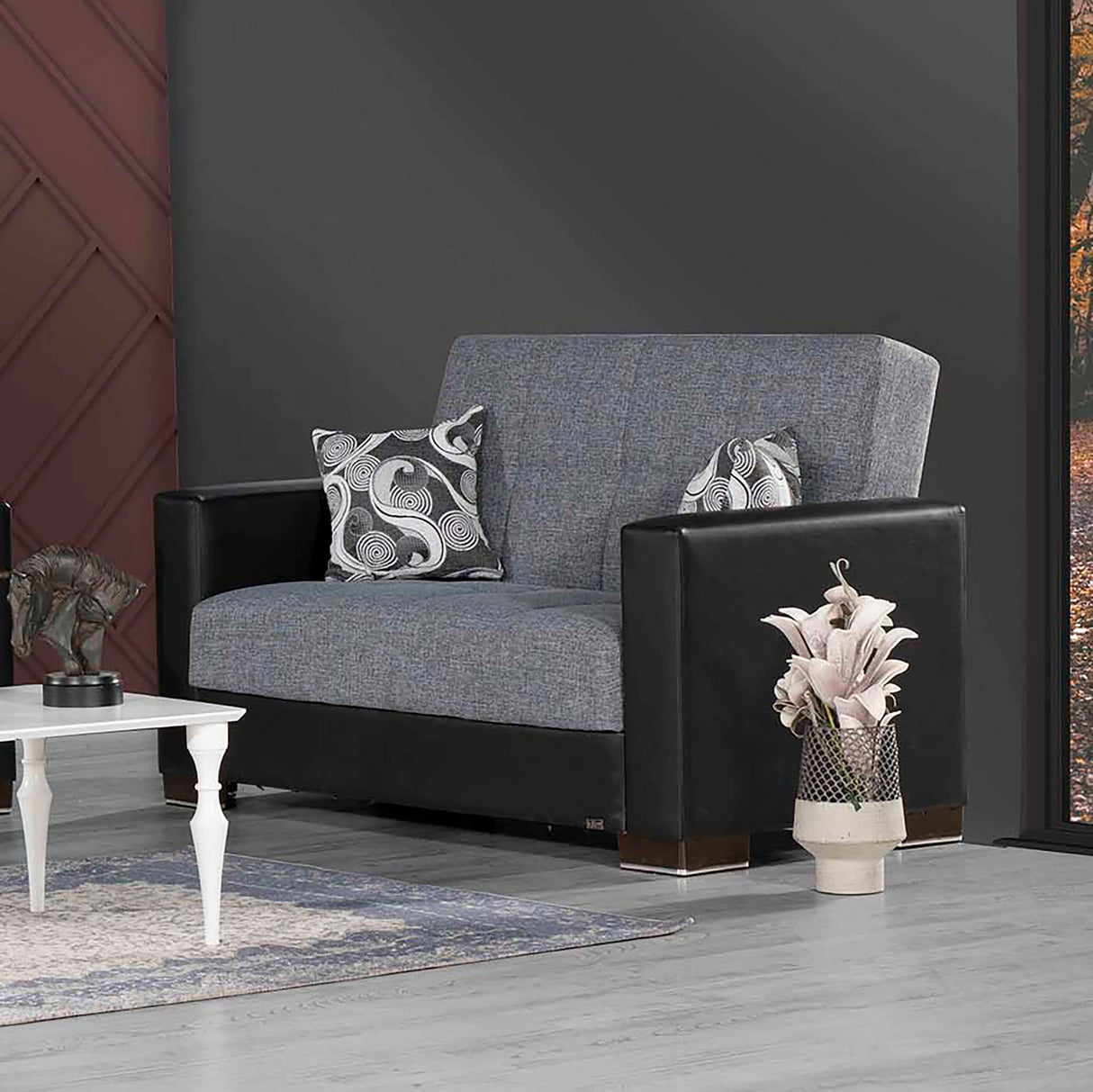 Ottomanson Armada - Upholstered Convertible Loveseat With Storage