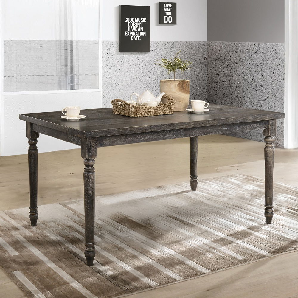 Claudia II - Dining Table - Weathered Gray