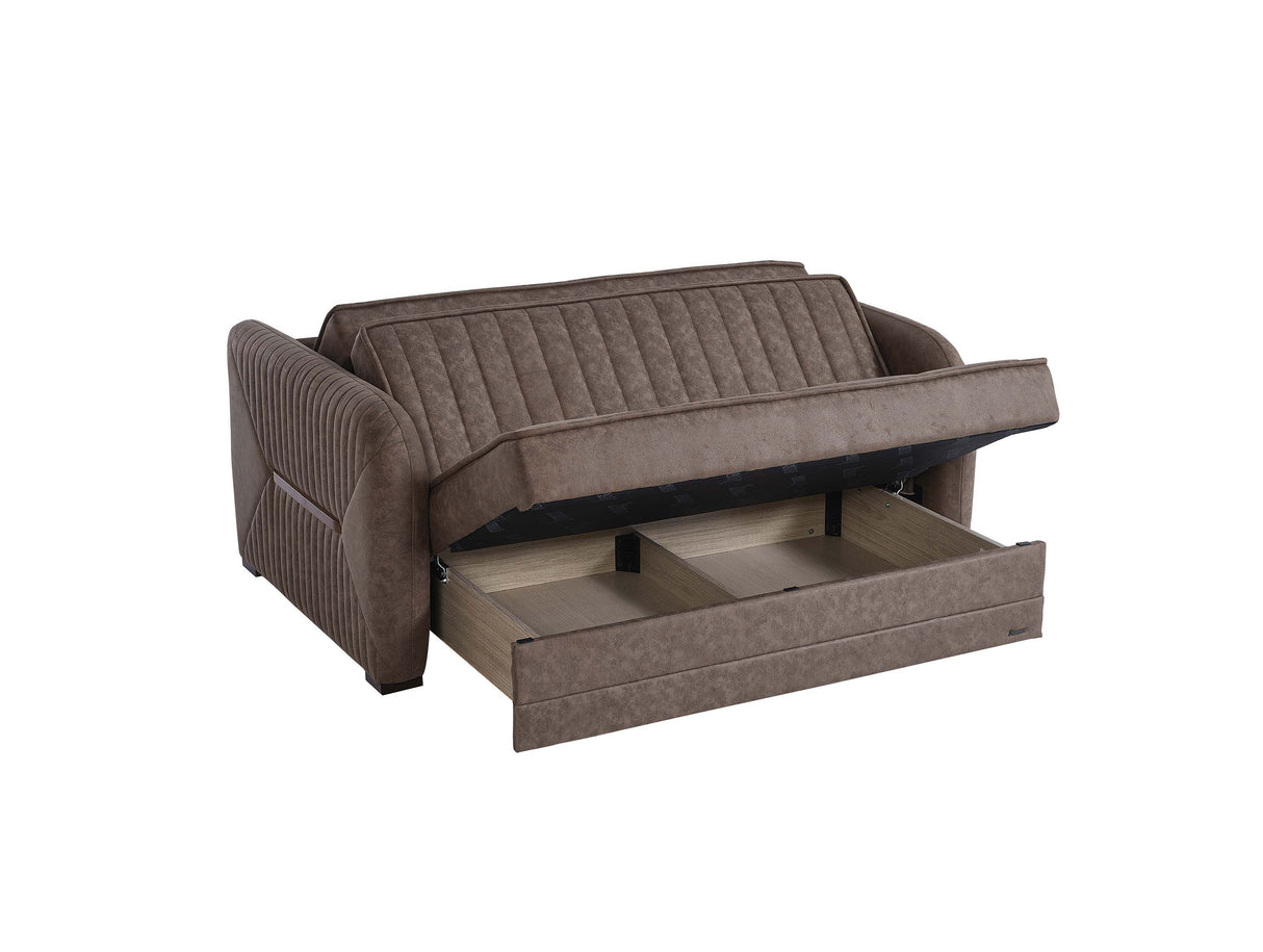 Ottomanson Speedy - Upholstered Convertible Loveseat With Storage