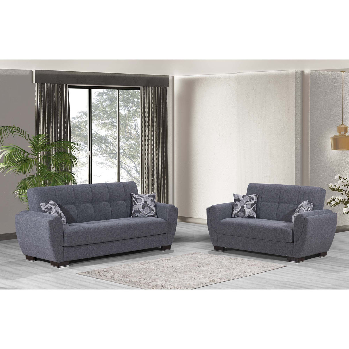 Ottomanson Armada Air - Upholstered Convertible Sofabed With Storage - Polyester