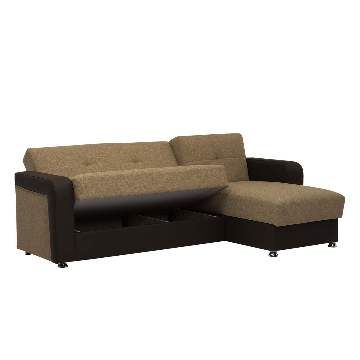 Ottomanson Harmony - Upholstered Convertible Chaise Lounge With Storage