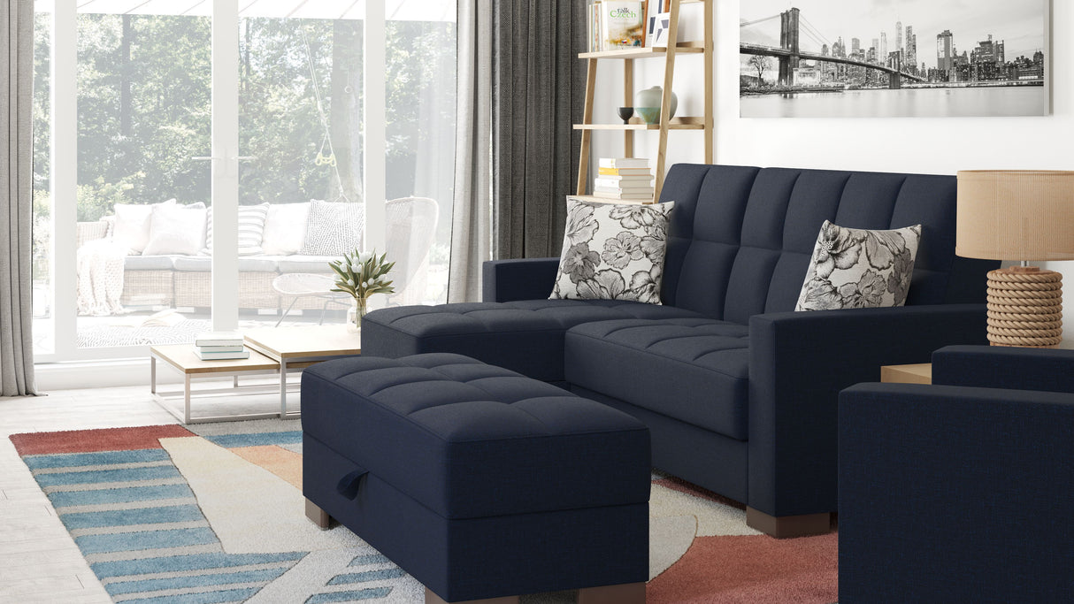 Ottomanson Armada - Upholstered Ottoman With Storage - Polyester