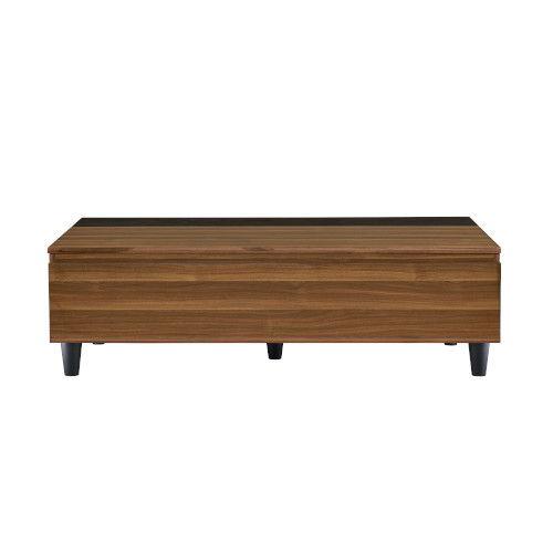 Avala - Coffee Table With Lift Top - Walnut & Black