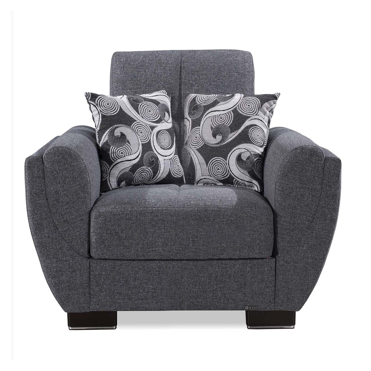 Ottomanson Armada Air - Upholstered Convertible Armchair With Storage - Polyester