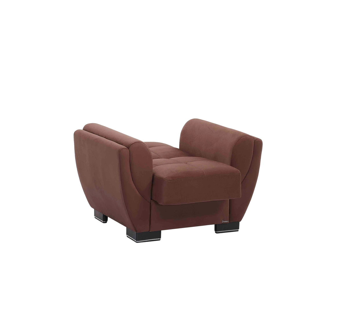 Ottomanson Armada Air - Upholstered Convertible Armchair With Storage - Microfiber