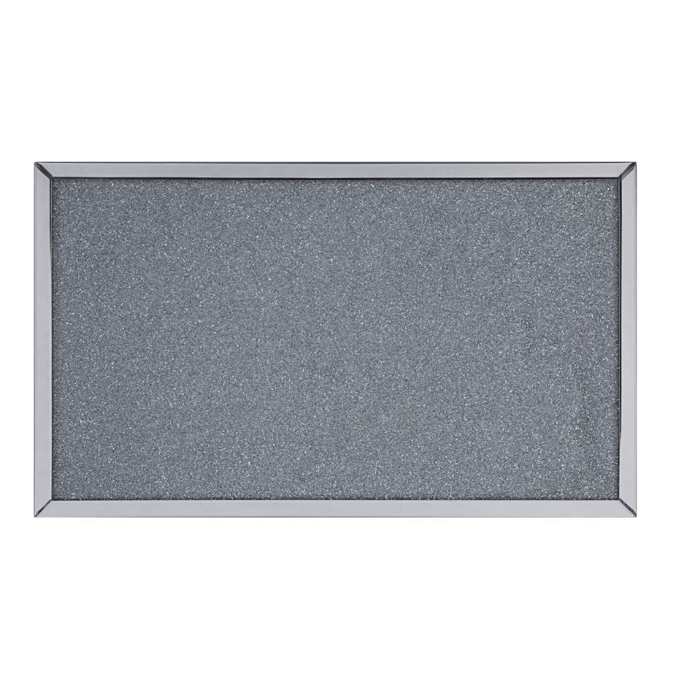 Noralie - Coffee Table - Clear Glass, Mirrored & Faux Diamonds