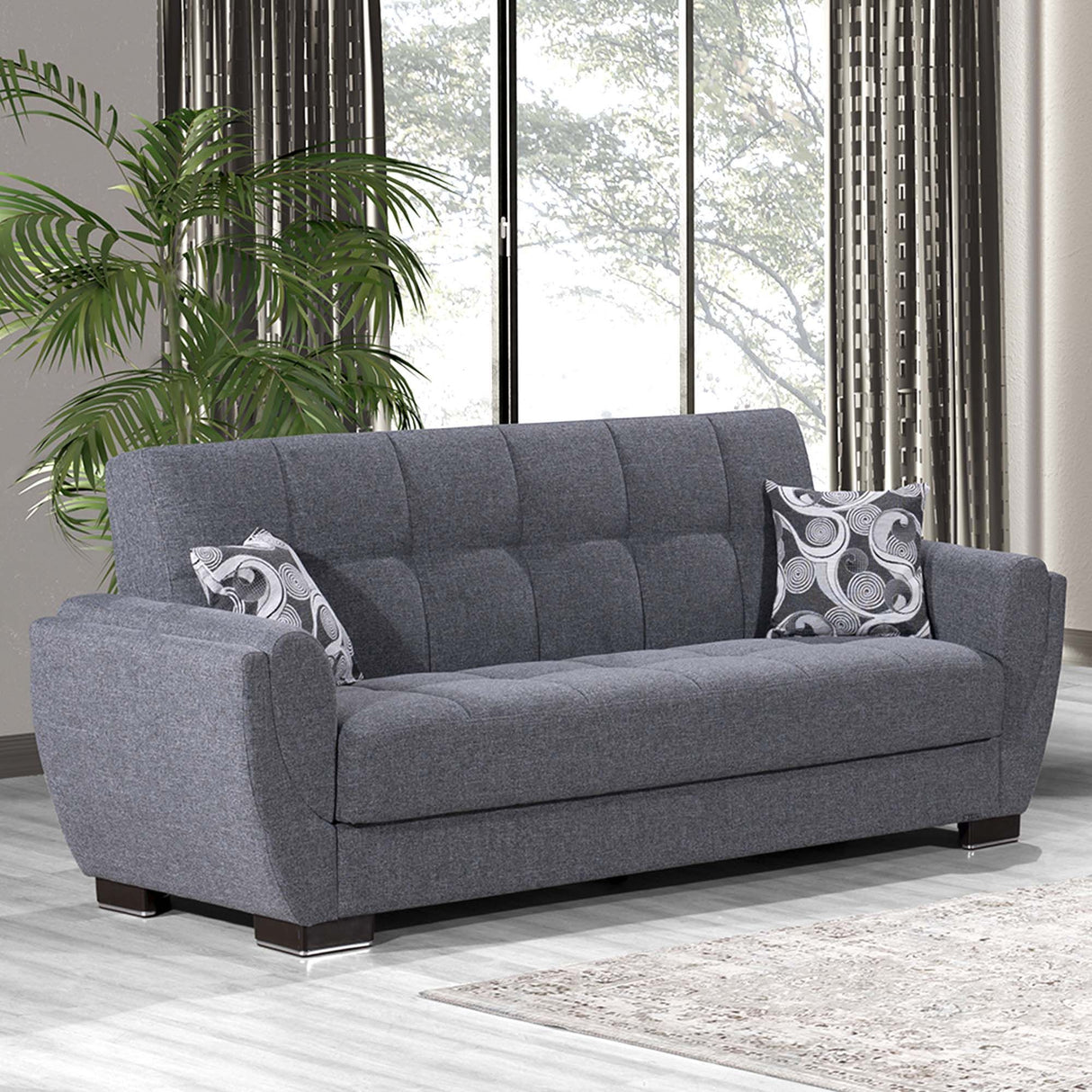 Ottomanson Armada Air - Upholstered Convertible Sofabed With Storage - Polyester
