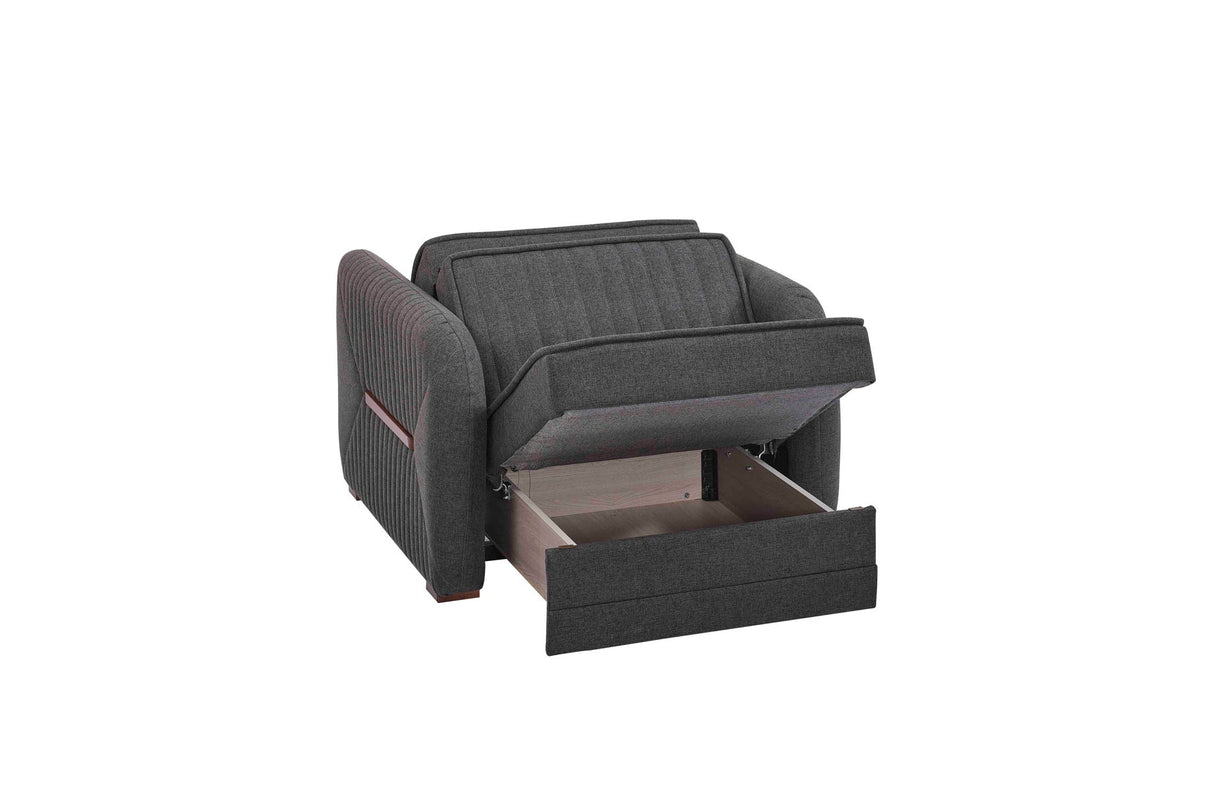 Ottomanson Speedy - Upholstered Convertible Armchair With Storage