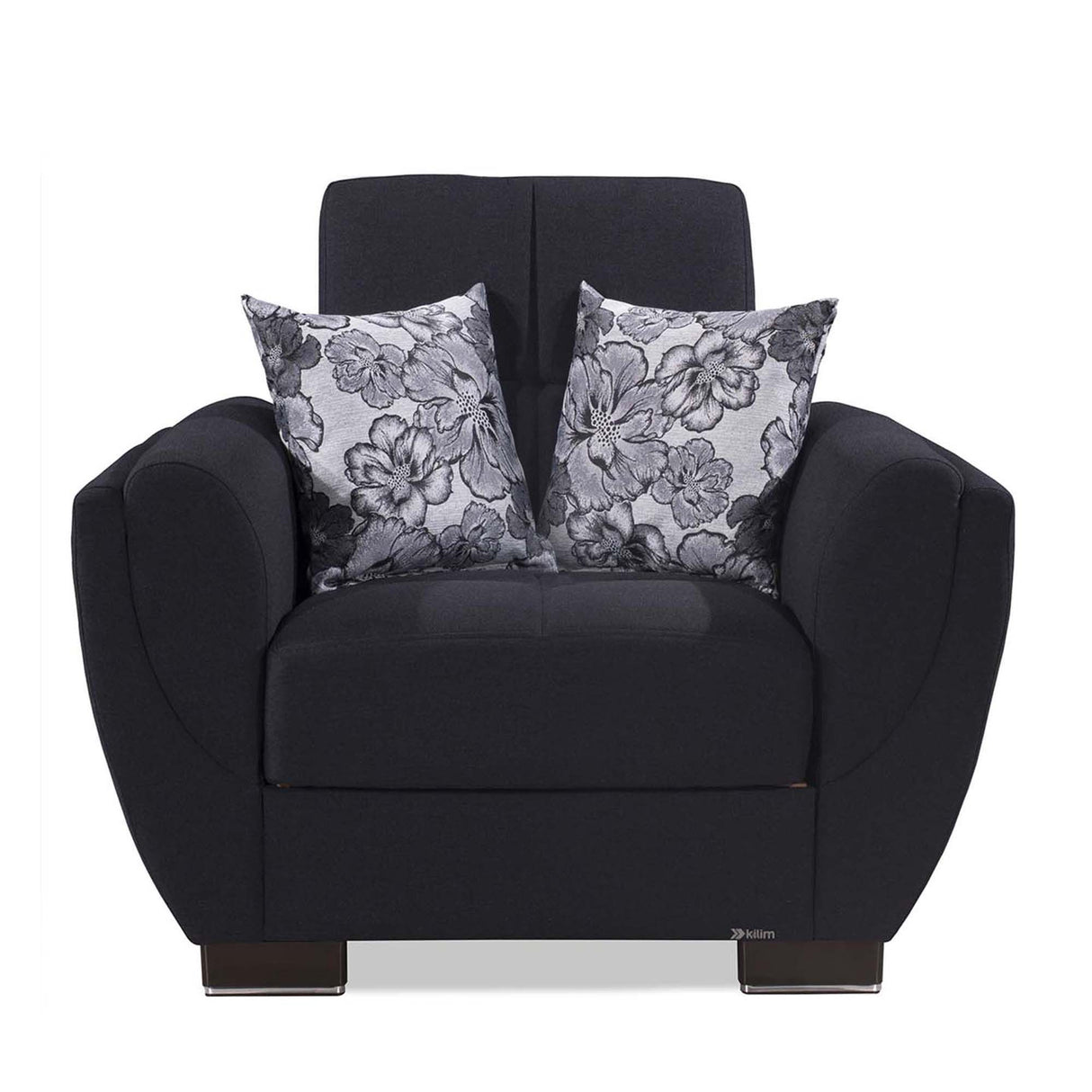 Ottomanson Armada Air - Upholstered Convertible Armchair With Storage - Polyester