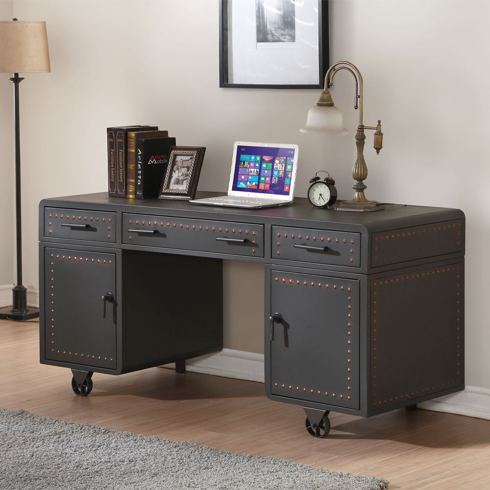 Actaki - Executive Writing Desk - Sandy Gray