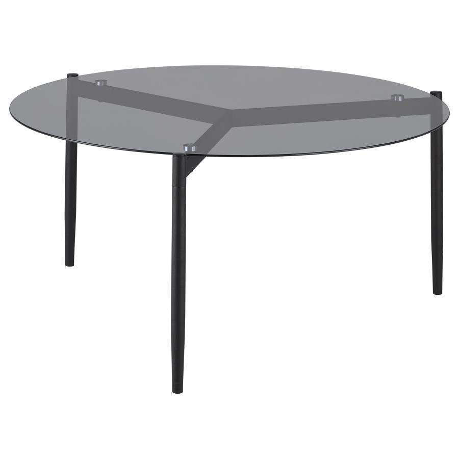Rosalie - Round Smoked Glass Top Table