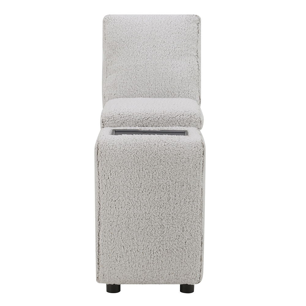 Tarrance - Modular Console With Wireless Charging & USB - Gray