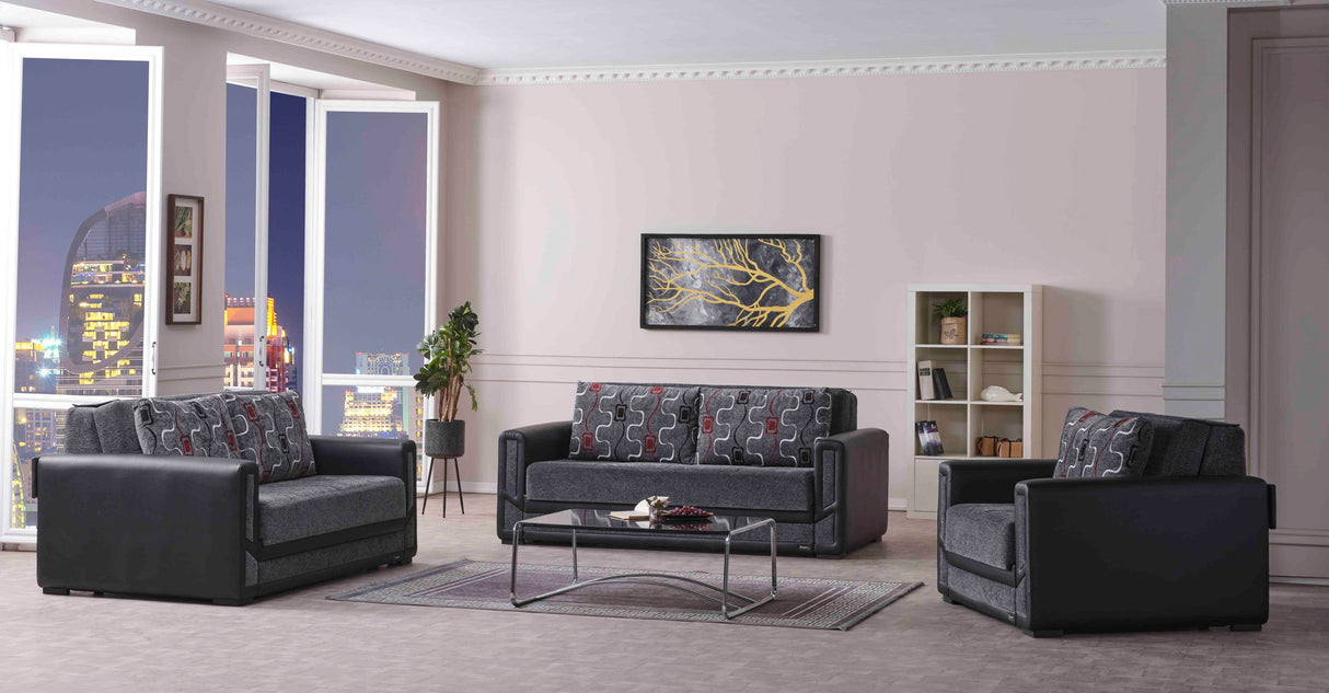 Ottomanson Mondomax - Upholstered Convertible Loveseat With Storage