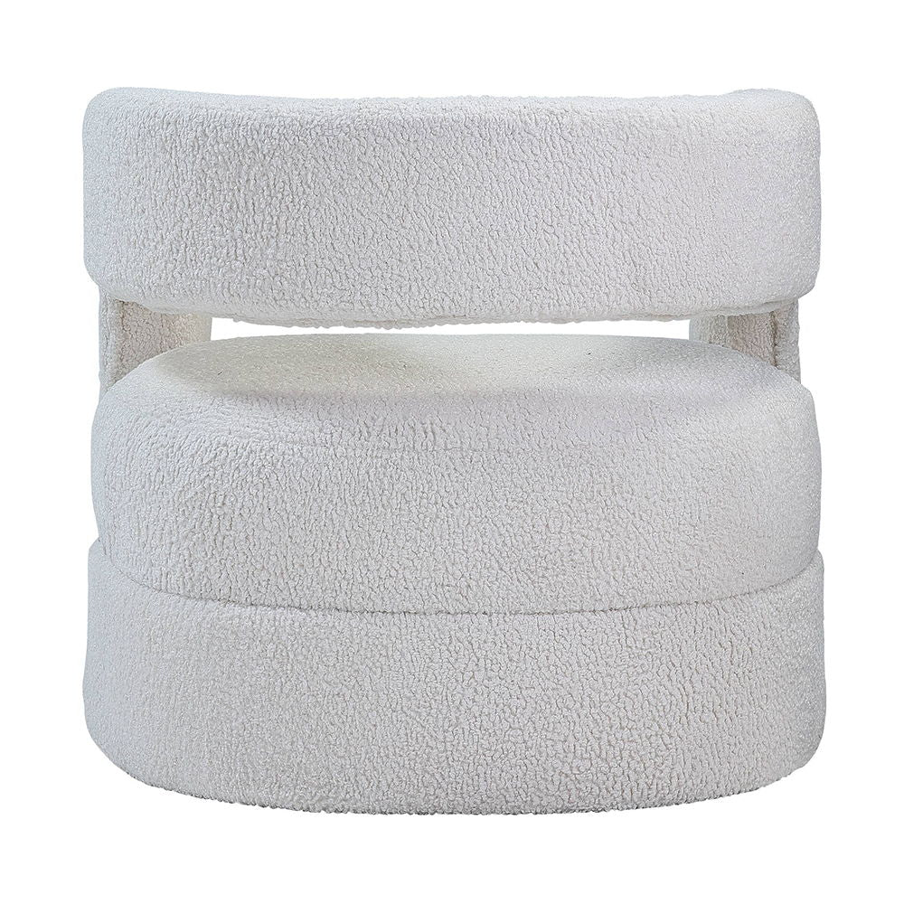 Yitua - Accent Chair - White Teddy Sherpa
