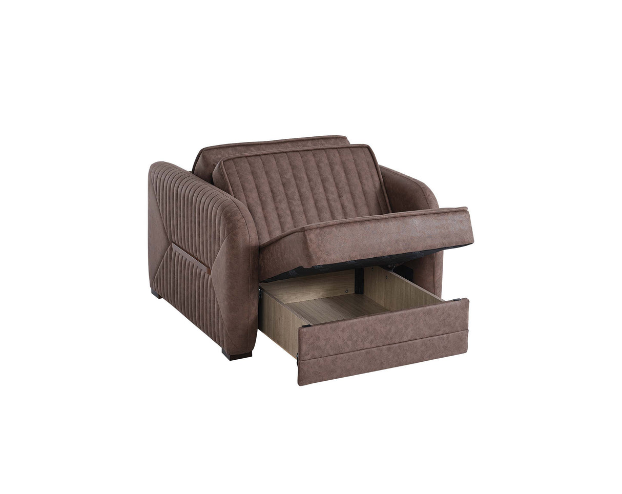 Ottomanson Speedy - Upholstered Convertible Armchair With Storage