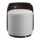 Jamonica - Vanity Stool - Gray & Dark Brown