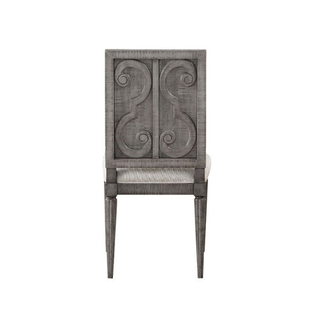 Artesia - Side Chair (Set of 2) - Beige Fabric & Salvaged Natural