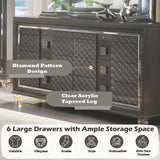 Sawyer - Dresser - Metallic Gray
