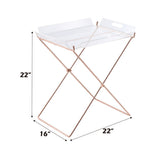 Cercie - Tray Table - Clear Acrylic & Copper