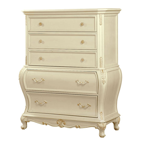 Chantelle - Chest - Pearl White Finish