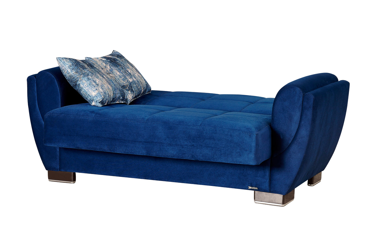 Ottomanson Armada Air - Upholstered Convertible Loveseat With Storage - Microfiber