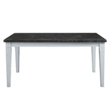 Lanton - Dining Table - Natural Marble & Antique White