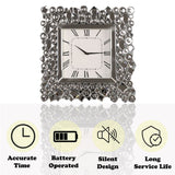 Kachina - 19" Wall Clock - Mirrored & Faux Gems