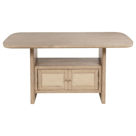 Kailani - 7 Piece Wood Counter Height Dining Set - Beige Oak