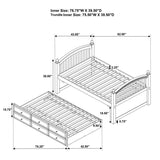 Norwood - 3-Drawer Twin Bed With Captains Trundle - Chestnut