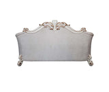 Vendom II - Sofa - Two Tone Ivory Fabric & Antique Pearl Finish
