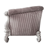 Versailles - Chair With 2 Pillows - Ivory Fabric & Bone White