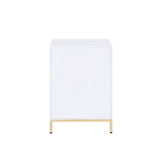 Ottey - Cabinet - White High Gloss & Gold
