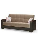 Ottomanson Armada X - Upholstered Convertible Wood Trimmed Sofabed With Storage
