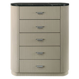 Travonte - Chest - Gray / Beige