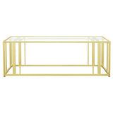 Adri - Rectangular Glass Top Coffee Table