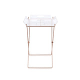 Cercie - Tray Table - Clear Acrylic & Copper