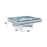 Noralie - Coffee Table - Mirrored & Faux Diamonds - 17"