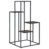 Rito - 4-Tier Multi - Display Shelf - Rustic Brown And Black