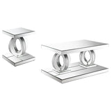 Breena - Mirrored Coffee Table Set