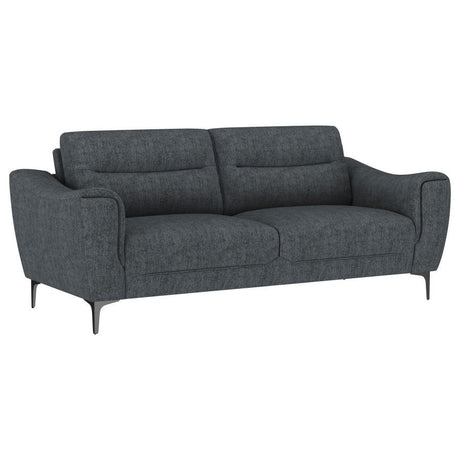 Nolan - 2-Piece Upholstered Sofa Set - Charcoal