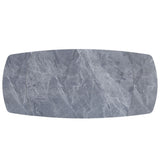 Hester - Ceramic Top Dining Table - Gray & Black