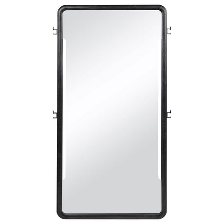 Leandro - 76" Full Length Floor Mirror - Burnished Black