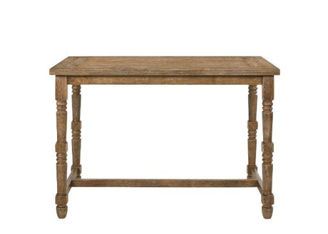 Farsiris - Counter Height Table - Weathered Oak