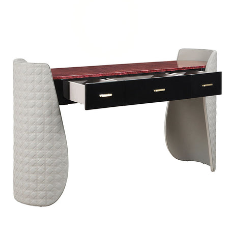 Jamonica - Vanity Desk - Gray & Dark Brown